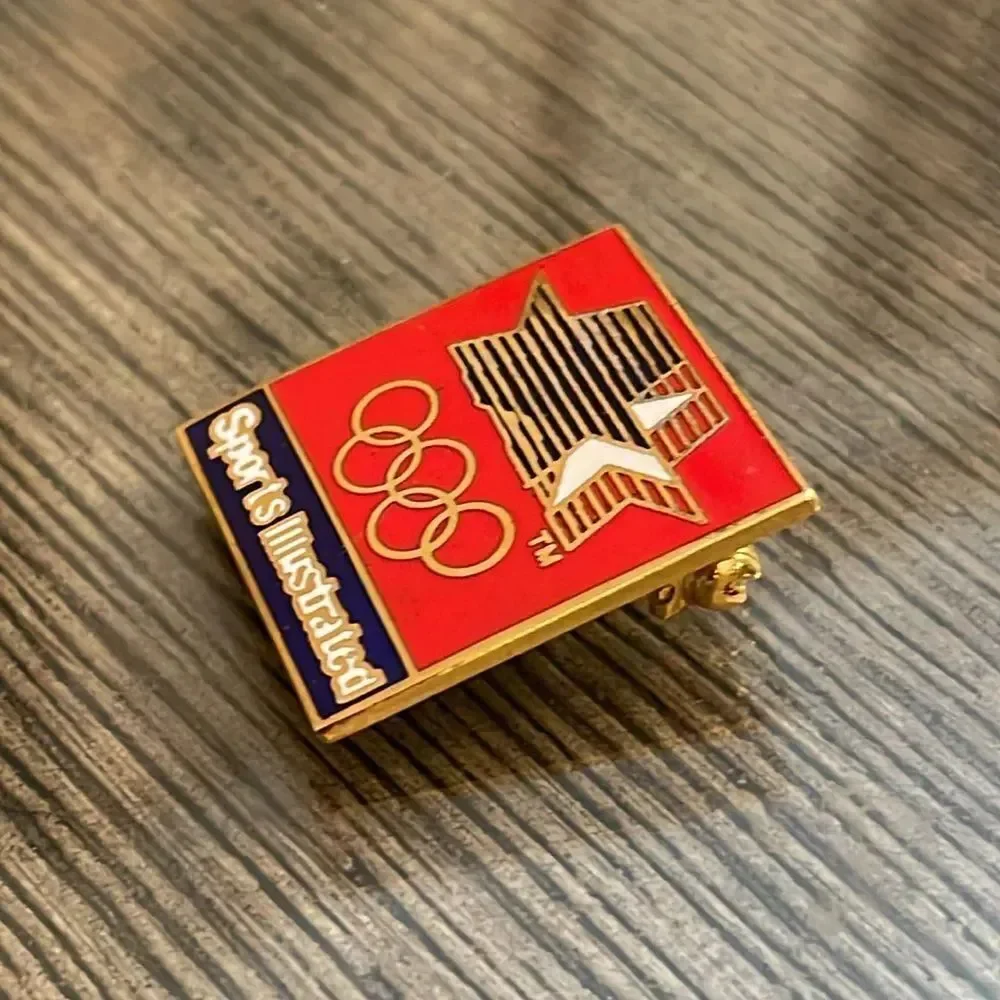 Vintage Sports Illustrated 1980 Olympic Lapel Pin Enamel Pin